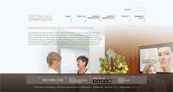 Desktop Screenshot of cliftonhilldermatology.com.au